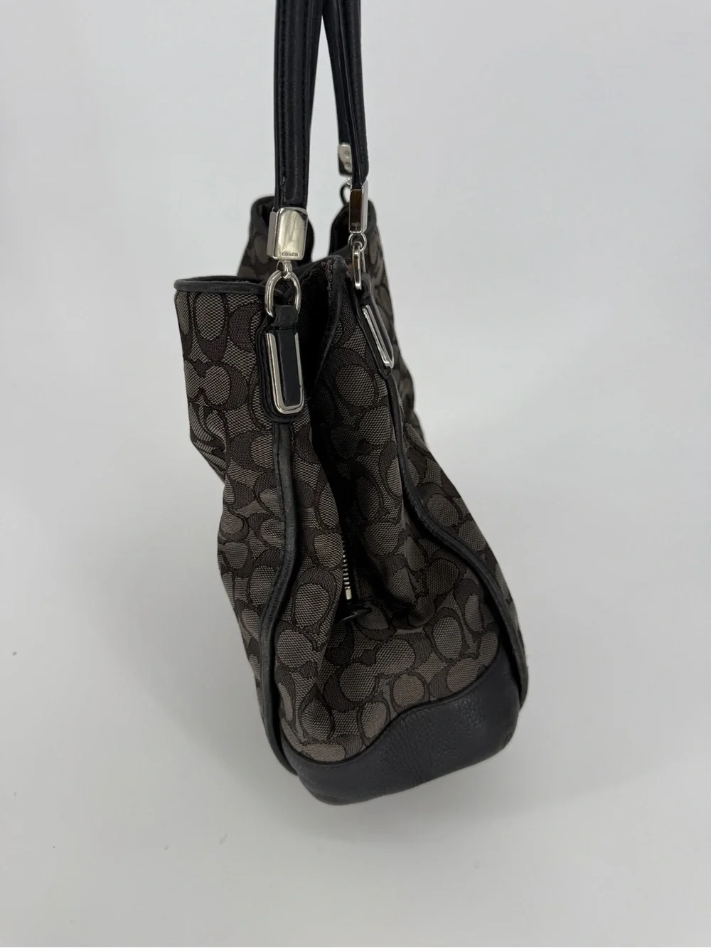 Coach Slouchy Logo Hobo Shoulder Bag